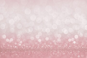 Wall Mural - sparkling pink rose with glittering bokeh circles, glowing and abstract blurred design. luxurious sh