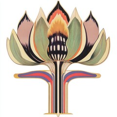 Wall Mural - Flower art illustration flower.