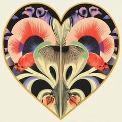 Wall Mural - Heart heart illustration elements.