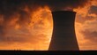 © setiadio - Cooling tower at sunset