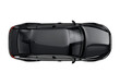 © practice  - Top view of a sleek black car on transparent background, PNG