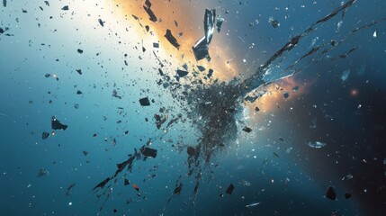 Wall Mural - abstract explosion in space