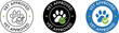 © Azizchehna - Vet approved logo design for pet products and services vector illustration