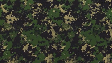 Wall Mural - Abstract camouflage background with green and brown colors. Suitable for military themes, clothing design, textures in graphic design.
