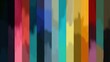 © The Little Hut - Abstract colorful vertical paint strokes with vibrant shades of pink blue green yellow orange and purple on textured surface