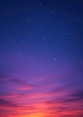 Wall Mural - vibrant twilight sky panorama