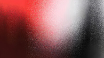 Wall Mural - red white abstract blurred gradient shape black grainy background, noise texture banner backdrop des