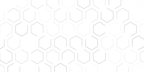 Wall Mural - vector banner design. hexagons pattern. geometric abstract background with simple hexagonal elements