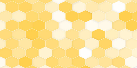 Wall Mural - vector banner design. hexagons pattern. geometric abstract background with simple hexagonal elements