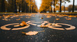 © DEVI - Autumn bike lane beauty: fallen leaves adorn path for seasonal cycling enjoyment