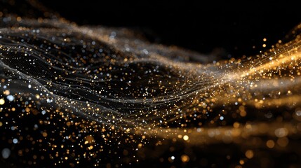 Wall Mural - technology particle abstract background