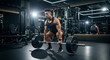 © Martinez - Muscular Man Deadlifting Weight in Modern Gym Setting