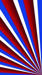 Wall Mural - radiating red white and blue striped pattern loop