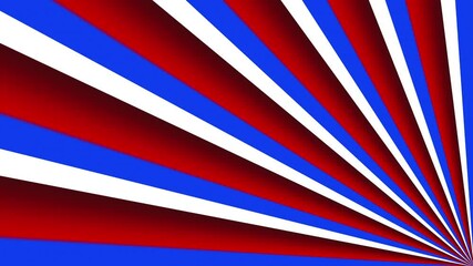 Wall Mural - radiating red white and blue striped pattern loop