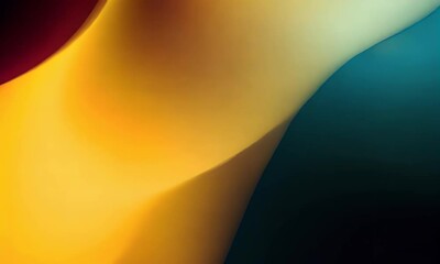 Wall Mural - Abstract Fluid Orange and Teal Background