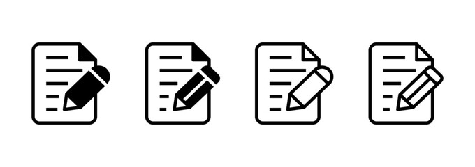Note icon logo design. notepad sign and symbol