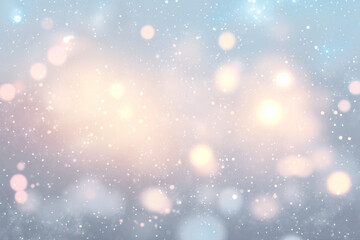 Wall Mural - png background with white bokeh lights blurred astronomy sparkling.