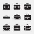 © MdMasudRana - Vector Illustration Set of Black Briefcases