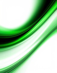 Wall Mural - abstract green aurora gradient with soft motion blur on white background