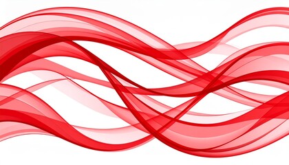 Wall Mural - dynamic red silk background with golden abstract lines and wave patterns