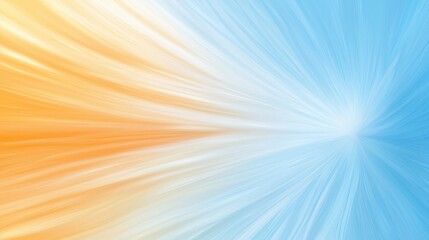 Wall Mural - vivid blue and orange gradient background with bright white center for modern designs