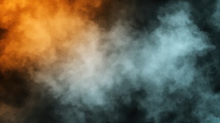 Wall Mural - dark abstract art with contrasting yellow and blue hues on a textured background