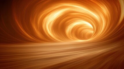 Wall Mural - mesmerizing spiral background, a deep dive into orange and yellow hues swirling