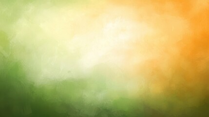 Wall Mural - vibrant green and orange gradient background with white border for modern designs