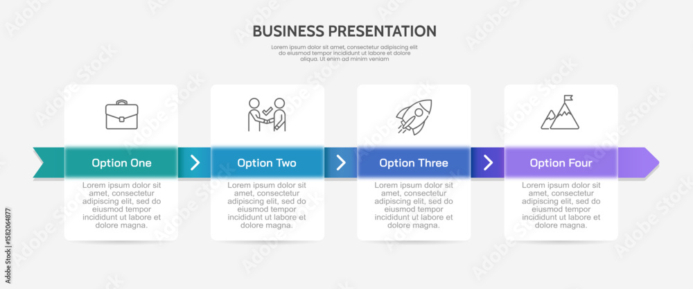 4 Steps Business Development Timeline Infographic. Business ...