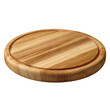 © Firoza - Round wooden cutting board with juice groove isolated on transparent background