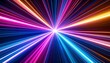 © Bismillah - Radiant, vibrant burst of colored light rays