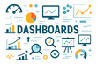 © Tatiana - Colorful dashboard icons and charts for data visualization concepts