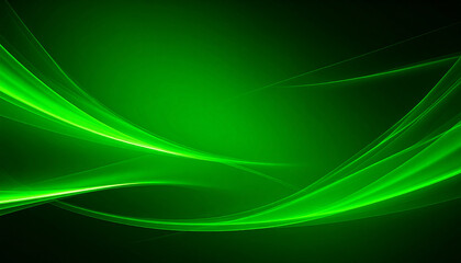 Canvas Print - green abstract wave background