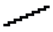 © Micro  Vector Market - Stairs icon vector, Down Stairs. Downstairs icon sign. Walking down staircase or stairs sign flat vector icon, Downstairs icon isolated sign symbol vector. EPS 10 .