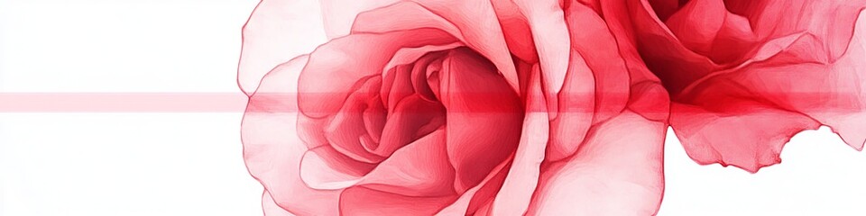 Wall Mural - Elegant Watercolor Roses Canvas Art with Delicate Pink Petals and Dreamy Painterly Effect Design