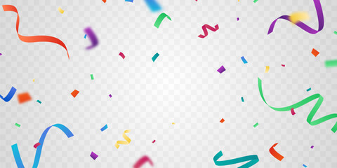 Wall Mural - confetti background stunning colors that zigzag down for the celebration. festive decoration vector 