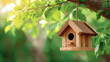 © lnsu - Birdhouse Under Tree Canopy in Nature Setting