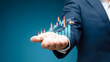 © Mst Rozina Pervin - Business growth chart held in hand finance