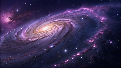 Wall Mural - spiral galaxy in deep space
