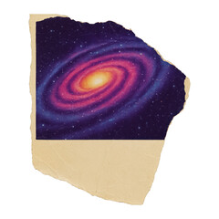 Wall Mural - png vibrant cosmic spiral illustration