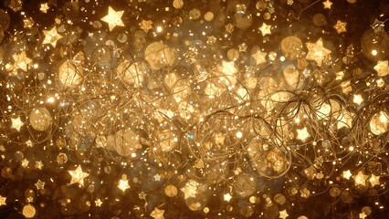 Wall Mural - glittering lights with a soft focus background.