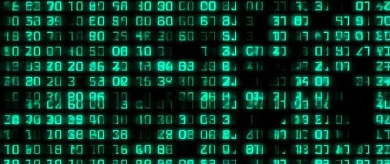 Abstract digital numbers background