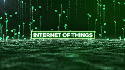 Matrix Binary Code and Internet of Things Word