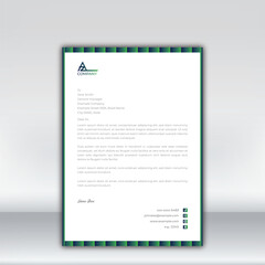Wall Mural - Letterhead design template for business. Simple and fist class letterhead design. Print for ready free download.	