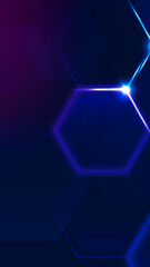 Wall Mural - Blue technology iPhone wallpaper background