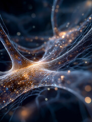 Wall Mural - abstract neural network: a mesmerizing depiction of a neural network, showcasing the intricate beaut