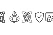 © Zaleman - Security icons illustrating various protection methods in digital technology and safety systems