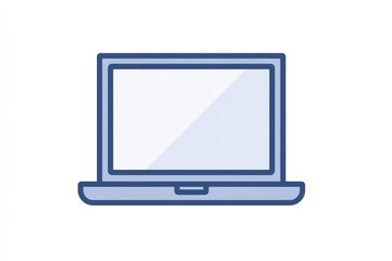 Wall Mural - modern laptop design displayed on a minimalistic background emphasizing technology and innovation in