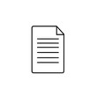 © Rana - Document Icon: A simple line art illustration depicting a page with lines, suggesting text or information.
