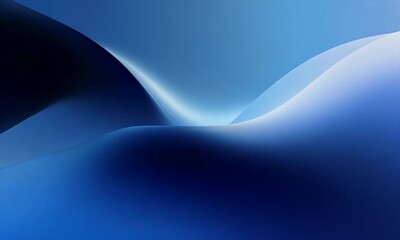 Wall Mural - abstract blue waves flowing smoothly background animation